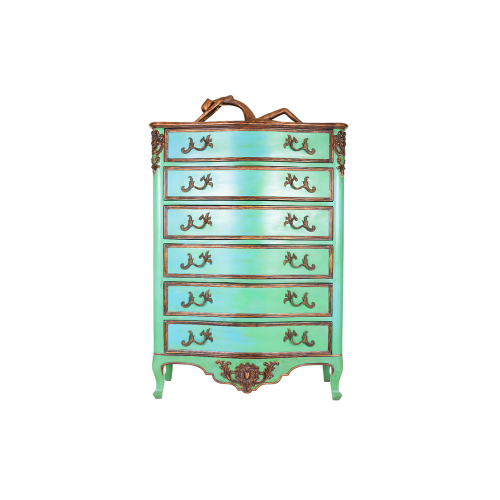 Aqua Antique Dresser California